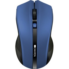 CANYON 2.4GHz wireless Optical Mouse with 4 buttons, DPI 800/<wbr>1200/<wbr>1600, Blue, 122*69*40mm, 0.067kg