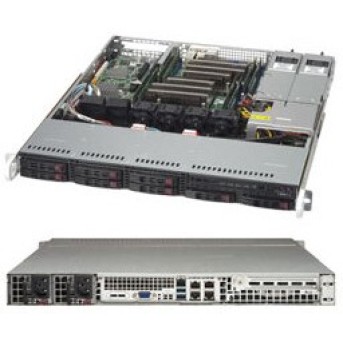 CSE-113MFAC2-R606CB Chassis 8 port SAS3 12Gb/<wbr>s or 6 port SAS3 12Gb/<wbr>s and 2 port NVMe(determined by system and cable configuration),8hot-swap 2.5” drives bays,1U Rackmountchassis - Metoo (1)
