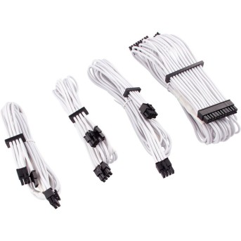 Corsair Premium Individually Sleeved DC Cable Starter Kit, Type 4 (Generation 4), WHITE, EAN:0843591079525 - Metoo (1)