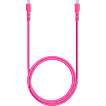 ttec USB-C - USB-C 60W PD/QC Fast Charging/Data Cable, 120cm, Neon Pink в Metoo.kz - Metoo (2)