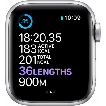 Apple Watch Series 6 GPS, 40mm Silver Aluminium Case with White Sport Band - Regular, Model A2291 - Metoo (12)