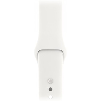 Ремешок для Apple Watch 38mm Soft White/<wbr>Pebble Спортивный (Demo) - Metoo (2)