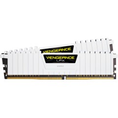 Corsair DDR4, 3200MHz 16GB 2x8GB Dimm, Unbuffered, 16-18-18-36, XMP 2.0, Vengeance LPX White Heatspreader, Black PCB, 1.35V, for SKL, EAN:0843591088381