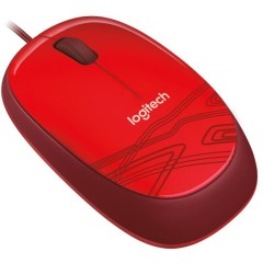 LOGITECH M105 Corded Mouse - RED - USB