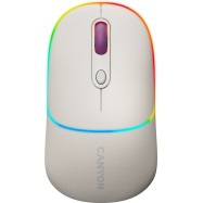CANYON MW-22, 2 in 1 Wireless optical mouse with 4 buttons,Silent switch for right/left keys,DPI 800/1200/1600, 2 mode(BT/ 2.4GHz), 650mAh Li-poly battery,RGB backlight,Rice, cable length 0.8m, 110*62*34.2mm, 0.085kg