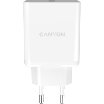 Canyon, Wall charger with 1*USB, QC3.0 18W, Input: 110V-240V, Output:Output: DC 5V/<wbr>3A,9V/<wbr>2A,12V/<wbr>1.5A, Eu plug, OCP/<wbr>OVP/<wbr>OTP/<wbr>SCP, CE, RoHS ,ERP. Size: 89*46*26.5mm, 52g, White - Metoo (1)