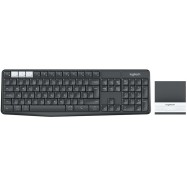LOGITECH K375s Multi-Device Wireless Keyboard and Stand Combo - GRAPHITE/OFFWHITE - RUS - BT - INTNL