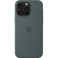 iPhone 16 Pro Max Silicone Case with MagSafe - Lake Green,Model A3316