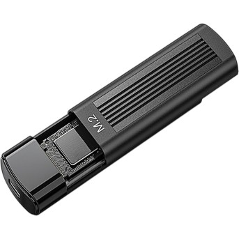 Netac WH61D NVMe to USB3.0 External HDD/SSD Case, Slide Aluminum Cover, with USB3.0 C to A and C to C cable в Metoo.kz - Metoo (2)