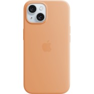 iPhone 15 Silicone Case with MagSafe - Orange Sorbet,Model A3123