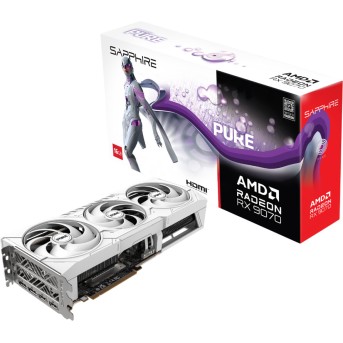 SAPPHIRE PURE AMD RADEON RX 9070 GAMING OC 16GB DUAL HDMI / DUAL DP в Metoo.kz - Metoo (1)