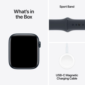 Apple Watch SE 2024 GPS 40mm Midnight Aluminium Case with Midnight Sport Band - S/<wbr>M,Model A2722 - Metoo (11)