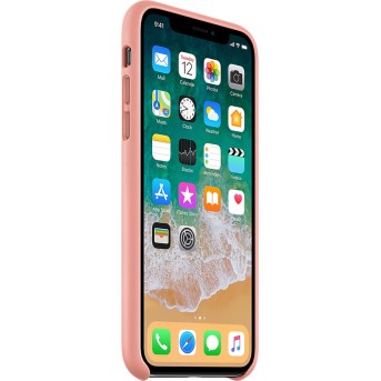 Чехол для смартфона iPhone X Leather Case Soft Pink - Metoo (2)