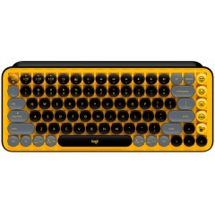 LOGITECH POP Keys Bluetooth Mechanical Keyboard - BLAST YELLOW - RUS