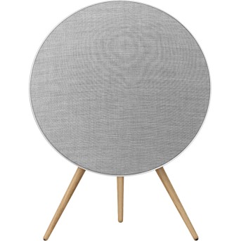 Beosound A9 5th Gen Speaker Natural Alu (Back Grey Mist/<wbr>Cover Kvadrat Light Grey/<wbr>Legs Oak) - Metoo (3)