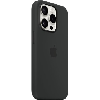 iPhone 15 Pro Silicone Case with MagSafe - Black,Model A3125 - Metoo (4)
