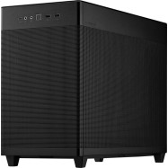 ASUS Prime AP201 MicroATX Case Black - stylish 33-liter MicroATX case with tool-free side panels and a quasi-filter mesh, with support for 360 mm coolers, graphics cards up to 338 mm long, and standard ATX PSUs