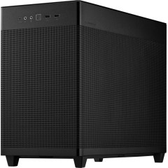 ASUS Prime AP201 MicroATX Case Black - stylish 33-liter MicroATX case with tool-free side panels a..