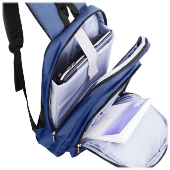 CANYON Fashion backpack for 15.6" laptop, Blue/<wbr>Gray - Metoo (4)