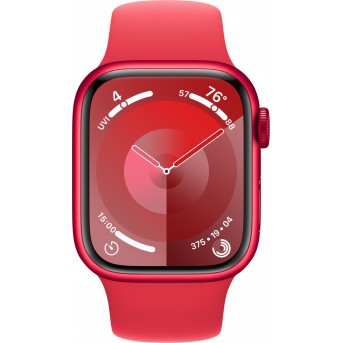 Apple Watch Series 9 GPS 41mm (PRODUCT)RED Aluminium Case with (PRODUCT)RED Sport Band - S/<wbr>M,Model A2978 - Metoo (10)