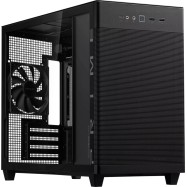 ASUS Prime AP201 Tempered Glass MicroATX Case Black - stylish 33-liter MicroATX case with tool-free side panels, with support for 360 mm coolers, graphics cards up to 338 mm long, and standard ATX PSUs