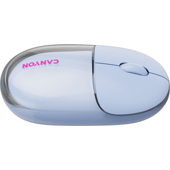 CANYON mouse OnClick 24 BT/ Wireless Transparent/Blue в Metoo.kz - Metoo (7)