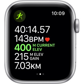 Apple Watch Series 5 GPS, 44mm Silver Aluminium Case with White Sport Band - S/<wbr>M & M/<wbr>L Model nr A2093 - Metoo (4)