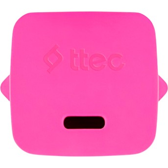 ttec SmartCharger GAN 20W PD Travel Fast Charger + USB-C - USB-C 3A Cable 120cm, Neon Pink в Metoo.kz - Metoo (3)