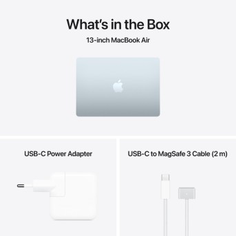 MacBook Air 13-inch,Sky Blue,Model A3449,M5 CHIP WITH 10C CPU, 10C GPU,16GB unified memory,70W Dual USB-C Power Adapter,1TB SSD storage,Two Thunderbolt 4 Ports,Touch ID,Liquid Retina display,Force Touch Trackpad, KEYBOARD-SUN в Metoo.kz - Metoo (11)
