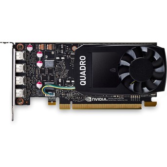 PNY NVIDIA Quadro P1000 GDDR5 4GB/<wbr>128bit, 640 CUDA Cores, PCI-E 3.0 x16, 4xminiDP, Cooler, Single Slot, Low Profile (4xmDP-DVI Cables, Full Size and Low Profile Bracket included) - Metoo (2)