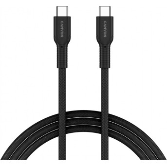 CANYON cable OnWire 60CL C-C 60W COLOR Braided 1m Black в Metoo.kz - Metoo (4)