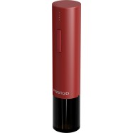 Prestigio Valenze, smart wine opener, simple operation with 2 buttons, aerator, vacuum stopper preserver, foil cutter, opens up to 80 bottles without recharging, 500mAh battery, Dimensions D 48.5*H220mm, red color