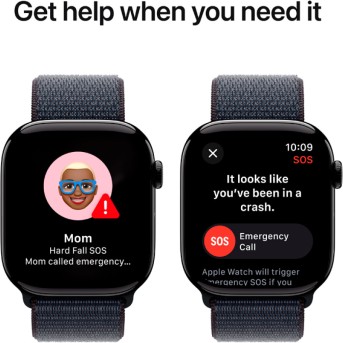 Apple Watch Series 10 GPS 42mm Jet Black Aluminium Case with Ink Sport Loop,Model A2997 - Metoo (10)