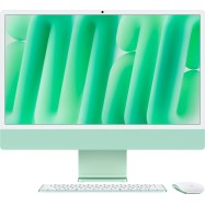 24-inch iMac with Retina 4.5K display: Apple M4 chip with 8‑core CPU and 8‑core GPU, 16GB, 256GB SSD - Green,Model A3247