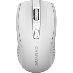 CANYON MW-7, 2.4Ghz wireless mouse, 6 buttons, DPI 800/<wbr>1200/<wbr>1600, with 1 AA battery ,size 110*60*37mm,58g,white