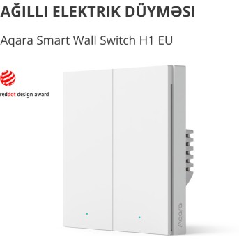 Aqara Smart Wall Switch H1 (no neutral, double rocker): Model No: WS-EUK02; SKU: AK072EUW01 - Metoo (3)