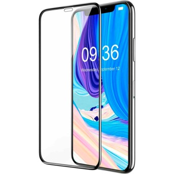 Premium sapphire protective glass BREEZY 0.33mm, 3D, edge to edge, asahi glass, japanese oil, for Iphone 11 Pro Max/<wbr>Xs Max - Metoo (1)