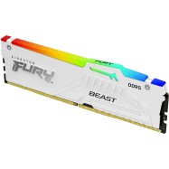 Kingston 16GB 6000MT/s DDR5 CL36 DIMM FURY Beast White RGB EXPO, EAN: 740617345896..