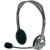 LOGITECH H110 Corded Stereo Headset - GRAY/<wbr>SILVER - Dual Plug - Metoo (1)