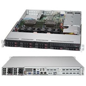 Supermicro SuperServer SYS-1029P-WTR, 1U, 8 Hot-swap 2.5'' drive bays w/ 2 Xeon Scalable Processors support, C621 chipset, 750W PS (redundant, Platinum), 2x 1GbE, IPMI 2.0 + KVM with Dedicated LAN - Metoo (1)