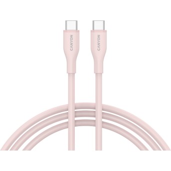 CANYON cable CC60SC10 C-C 60W 1m Silicon Pink Sand в Metoo.kz - Metoo (1)