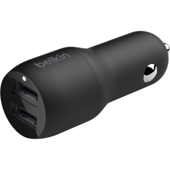 BELKIN Dual USB-A Car Charger, 12W X2, BLK в Metoo.kz - Metoo (2)