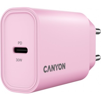 CANYON charger OnCharge 30CL Max Power 30W 1xPD EU Pink в Metoo.kz - Metoo (1)