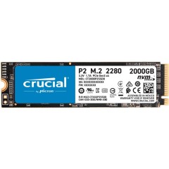 Crucial SSD Crucial P2 2000GB 3D NAND NVMe PCIe M.2 SSD, 2400/<wbr>1900 MB/<wbr>s, EAN: 649528902320