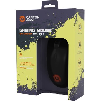 CANYON mouse Shadder GM-321 RGB 6buttons Wired Black в Metoo.kz - Metoo (6)