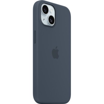 iPhone 15 Silicone Case with MagSafe - Storm Blue,Model A3123 - Metoo (4)