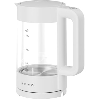 AENO EK5 Electric Kettle, 1.7L, Temp Control 40-100°C, Strix, White в Metoo.kz - Metoo (3)