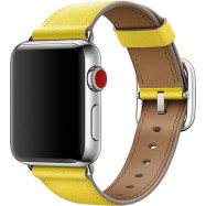 Ремешок для Apple Watch 38mm Spring Yellow Classic Buckle