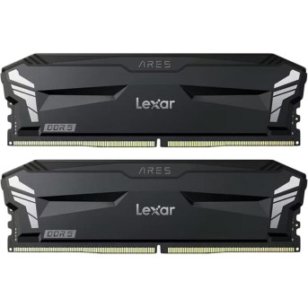 Lexar Ares 32GB DDR5 6000MHz (2x16GB KIT) CL30 DIMM, 1.35V, heatsink, Non-RGB, Black в Metoo.kz - Metoo (1)