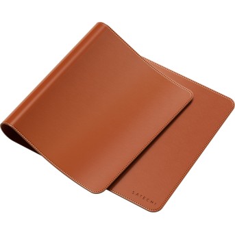 SATECHI Vegan-Leather Premium Desk Mat (Brown) - Metoo (1)